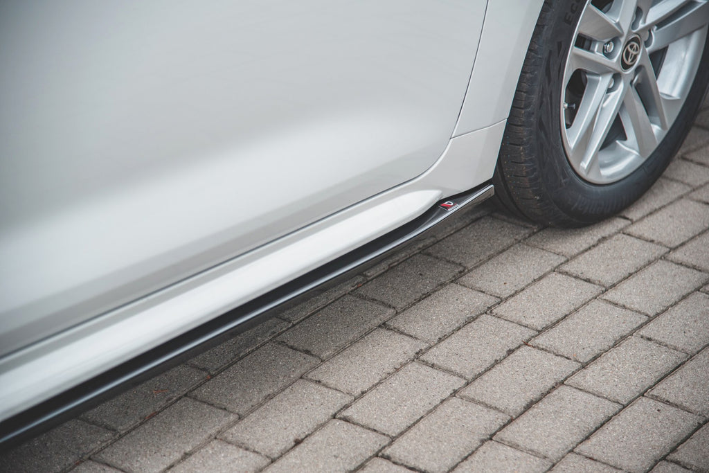 Maxton Design Seitenschweller Ansatz passend für Toyota Corolla XII Touring Sports schwarz Hochglanz