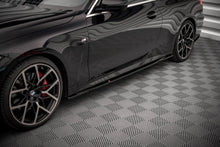 Laden Sie das Bild in den Galerie-Viewer, Maxton Design Seitenschweller Ansatz für V.3 für BMW 4er M-Paket G22 schwarz Hochglanz