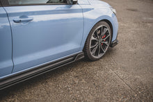 Laden Sie das Bild in den Galerie-Viewer, Maxton Design Seitenschweller Ansatz passend für V.5 Hyundai I30 N Mk3 Hatchback/ Fastback schwarz Hochglanz