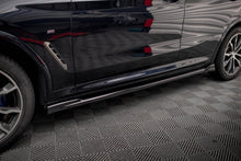 Laden Sie das Bild in den Galerie-Viewer, Maxton Design Seitenschweller Ansatz für V.2 für BMW X4 M-Paket G02 schwarz Hochglanz