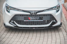 Laden Sie das Bild in den Galerie-Viewer, Maxton Design Front Ansatz passend für V.2 Toyota Corolla XII Touring Sports/ Hatchback schwarz Hochglanz