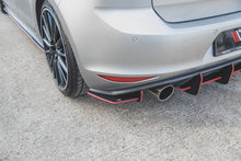 Laden Sie das Bild in den Galerie-Viewer, Maxton Design Robuster Racing Heck Ansatz Flaps Diffusor passend für L + R V.1 VW Golf 7 GTI
