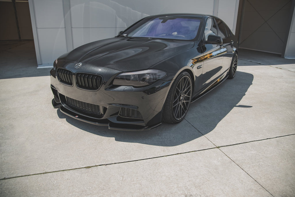Maxton Design Front Ansatz V.3 für BMW 5er F10/F11 M-Paket schwarz Hochglanz