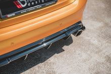 Laden Sie das Bild in den Galerie-Viewer, Maxton Design Diffusor Heck Ansatz passend für V.3 Ford Focus ST Mk4  schwarz Hochglanz