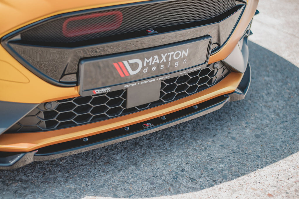 Maxton Design Front Ansatz passend für V.7 Ford Focus ST / ST-Line Mk4 schwarz Hochglanz