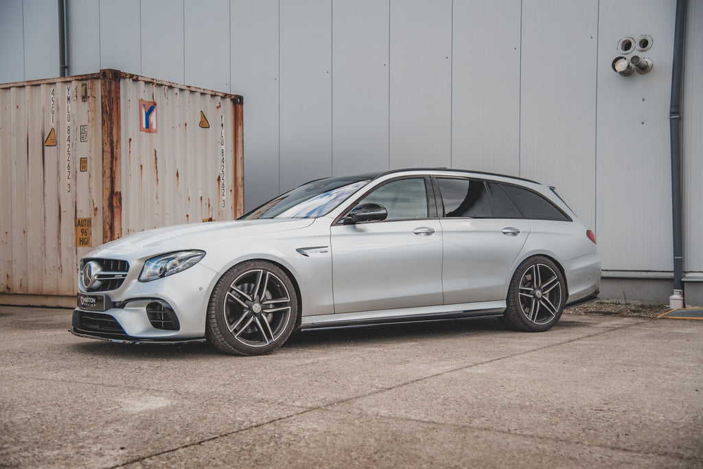 Maxton Design Seitenschweller Ansatz passend für Mercedes-Benz E63 AMG Kombi S213 schwarz Hochglanz