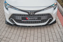 Laden Sie das Bild in den Galerie-Viewer, Maxton Design Front Ansatz passend für V.1 Toyota Corolla XII Touring Sports/ Hatchback schwarz Hochglanz