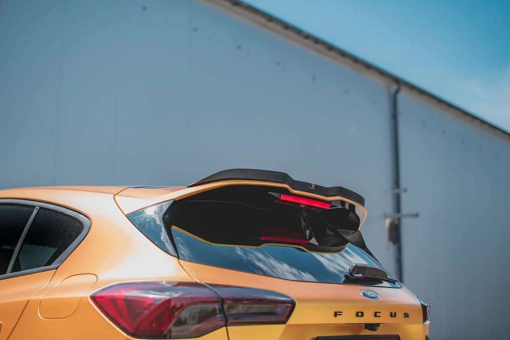 Maxton Design Spoiler CAP passend für V2 Ford Focus ST Mk4 schwarz Hochglanz