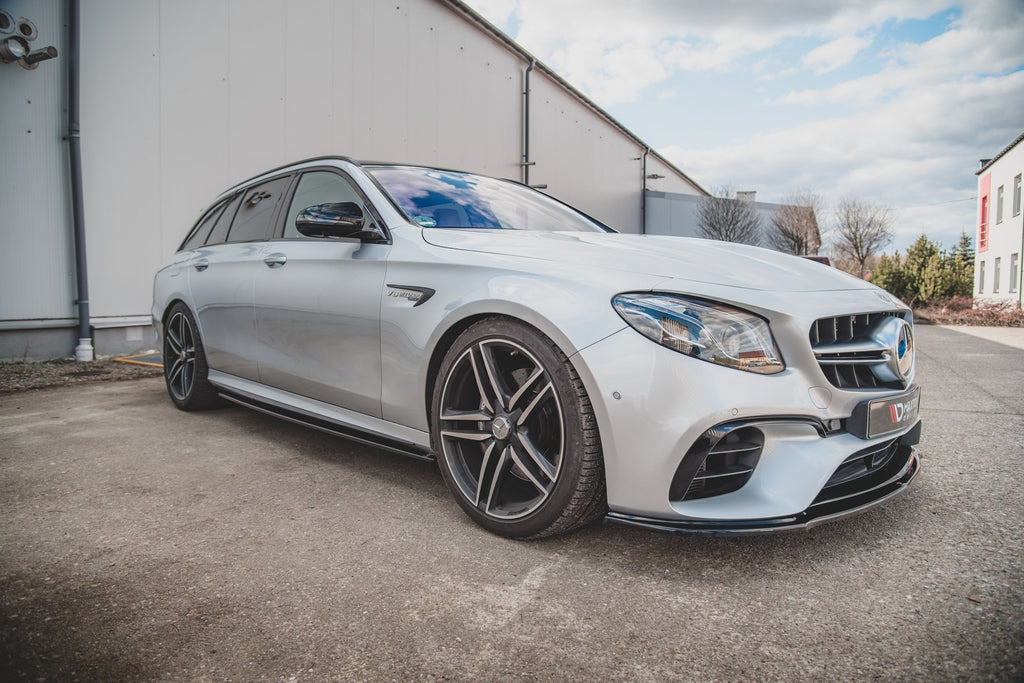 Maxton Design Seitenschweller Ansatz passend für Mercedes-Benz E63 AMG Kombi S213 schwarz Hochglanz