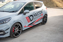 Laden Sie das Bild in den Galerie-Viewer, Maxton Design Seitenschweller Ansatz passend für V.2 Ford Fiesta Mk8 ST / ST-Line schwarz Hochglanz