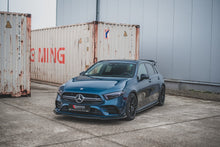 Laden Sie das Bild in den Galerie-Viewer, Maxton Design Seitenschweller Ansatz passend für Mercedes A35 AMG W177  schwarz Hochglanz