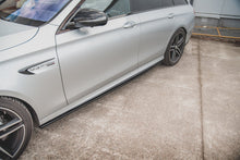 Laden Sie das Bild in den Galerie-Viewer, Maxton Design Seitenschweller Ansatz passend für Mercedes-Benz E63 AMG Kombi S213 schwarz Hochglanz
