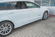 Laden Sie das Bild in den Galerie-Viewer, Maxton Design Seitenschweller Ansatz passend für Ford Mondeo Mk5 Facelift schwarz Hochglanz