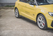 Laden Sie das Bild in den Galerie-Viewer, Maxton Design Seitenschweller Ansatz passend für Audi A1 S-Line GB schwarz Hochglanz