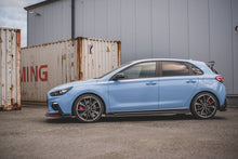 Laden Sie das Bild in den Galerie-Viewer, Maxton Design Seitenschweller Ansatz passend für V.5 Hyundai I30 N Mk3 Hatchback/ Fastback schwarz Hochglanz