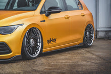Laden Sie das Bild in den Galerie-Viewer, Maxton Design Seitenschweller Ansatz passend für V.2 VW Golf 8 schwarz Hochglanz