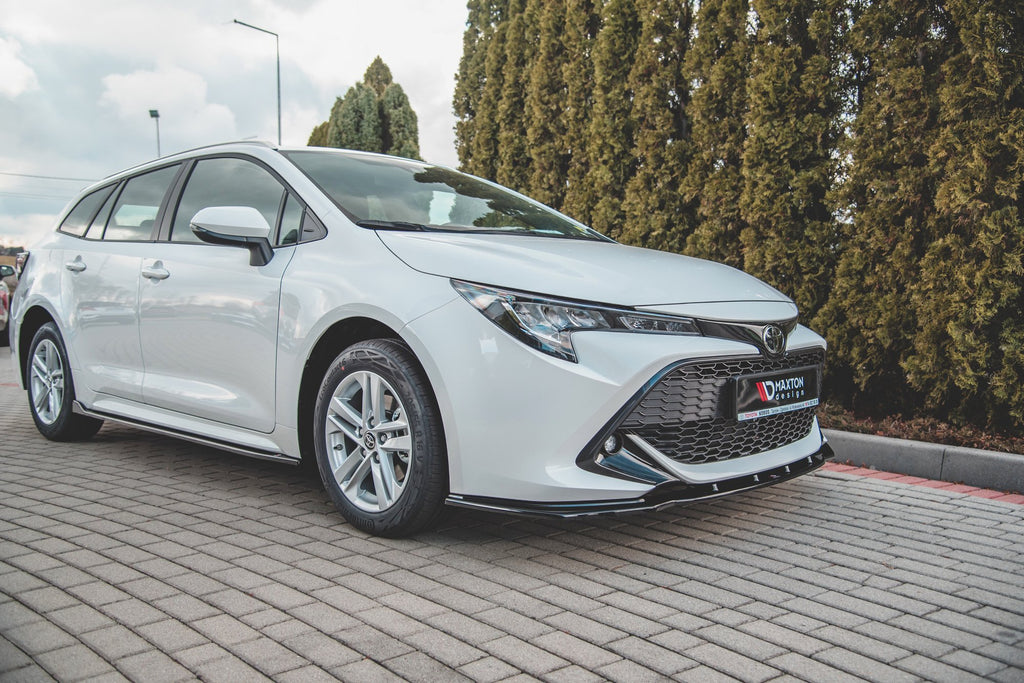 Maxton Design Seitenschweller Ansatz passend für Toyota Corolla XII Touring Sports schwarz Hochglanz