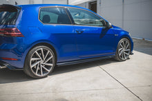 Laden Sie das Bild in den Galerie-Viewer, Maxton Design Seitenschweller Ansatz passend für V.4 VW Golf 7 R GTI Facelift schwarz Hochglanz