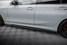 Laden Sie das Bild in den Galerie-Viewer, Maxton Design Seitenschweller Ansatz für BMW 3er M340i / M-Paket G20 / G20 Facelift schwarz Hochglanz