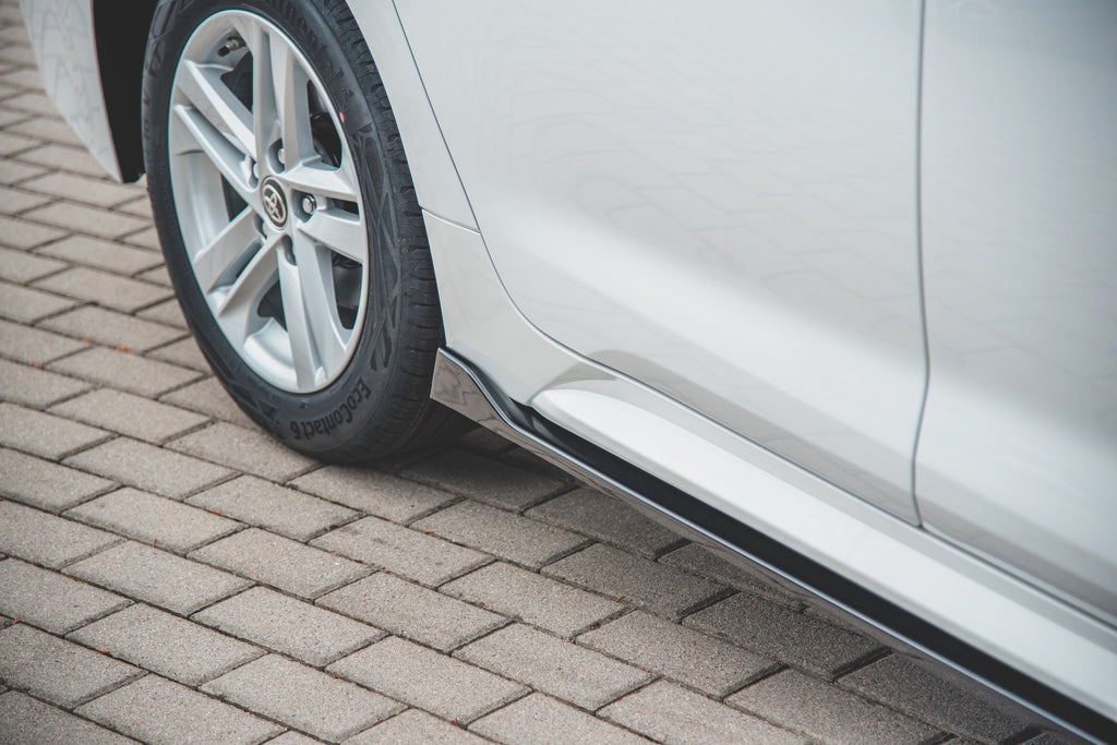 Maxton Design Seitenschweller Ansatz passend für Toyota Corolla XII Touring Sports schwarz Hochglanz