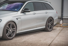 Laden Sie das Bild in den Galerie-Viewer, Maxton Design Seitenschweller Ansatz passend für Mercedes-Benz E63 AMG Kombi S213 schwarz Hochglanz