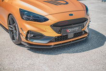 Laden Sie das Bild in den Galerie-Viewer, Maxton Design Front Ansatz passend für V.7 Ford Focus ST / ST-Line Mk4 schwarz Hochglanz