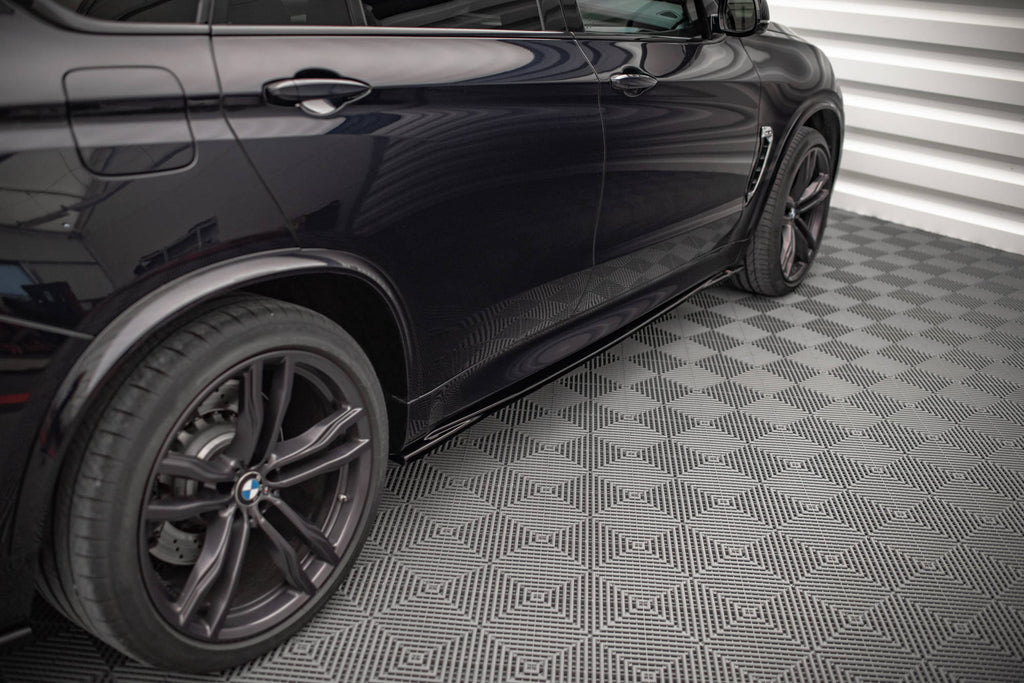 Maxton Design Seitenschweller Ansatz für BMW X5 M F85 schwarz Hochglanz
