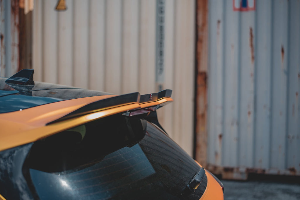 Maxton Design Spoiler CAP passend für V2 Ford Focus ST Mk4 schwarz Hochglanz