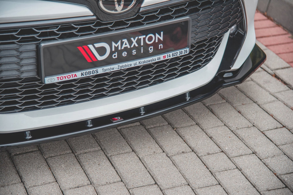 Maxton Design Front Ansatz passend für V.1 Toyota Corolla XII Touring Sports/ Hatchback schwarz Hochglanz