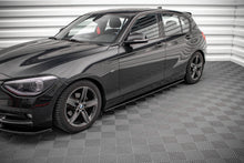 Laden Sie das Bild in den Galerie-Viewer, Maxton Design Seitenschweller Ansatz für BMW 1er F20 schwarz Hochglanz