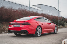 Laden Sie das Bild in den Galerie-Viewer, Maxton Design Seitenschweller Ansatz passend für Audi A7 C8 S-Line schwarz Hochglanz