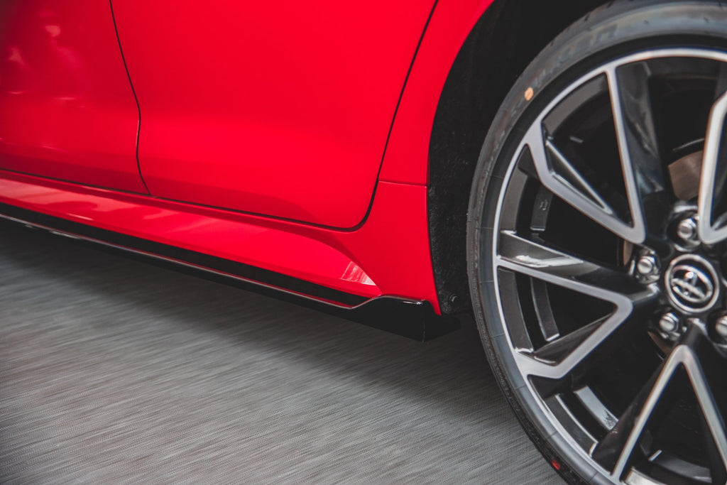 Maxton Design Seitenschweller Ansatz passend für Toyota Corolla XII Hatchback schwarz Hochglanz
