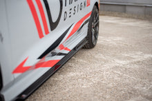 Laden Sie das Bild in den Galerie-Viewer, Maxton Design Seitenschweller Ansatz passend für V.3 Ford Fiesta Mk8 ST / ST-Line schwarz Hochglanz