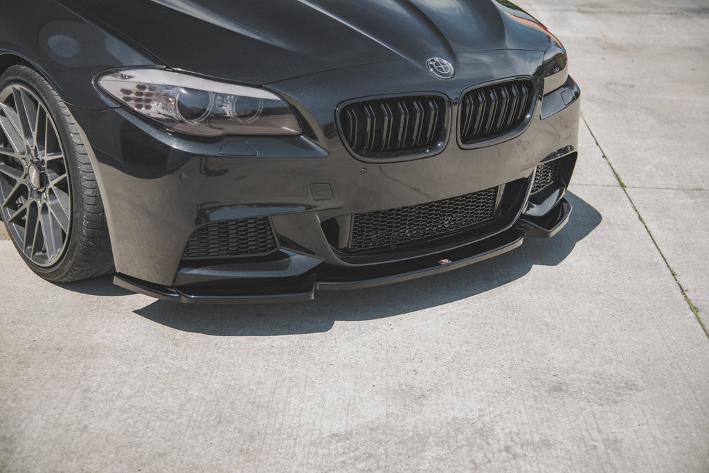 Maxton Design Front Ansatz V.3 für BMW 5er F10/F11 M-Paket schwarz Hochglanz