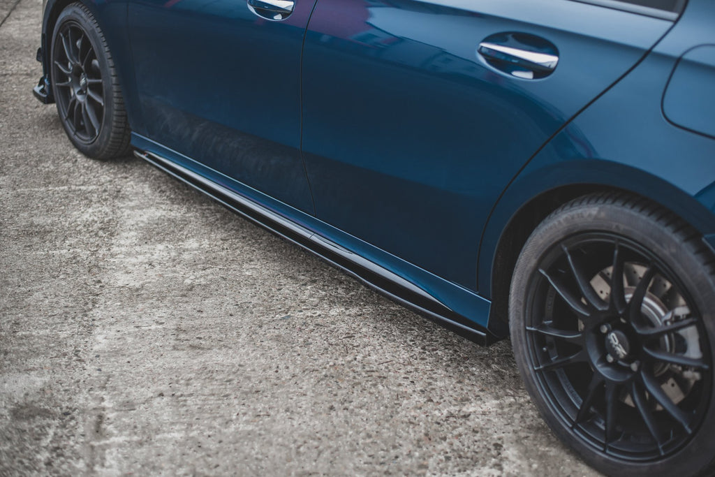 Maxton Design Seitenschweller Ansatz passend für Mercedes A35 AMG W177  schwarz Hochglanz