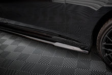Laden Sie das Bild in den Galerie-Viewer, Maxton Design Seitenschweller Ansatz für BMW 7 M-Paket / M760e G70 schwarz Hochglanz
