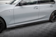 Laden Sie das Bild in den Galerie-Viewer, Maxton Design Seitenschweller Ansatz für BMW 3er M340i / M-Paket G20 / G20 Facelift schwarz Hochglanz