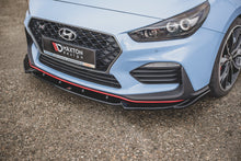 Laden Sie das Bild in den Galerie-Viewer, Maxton Design Front Ansatz passend für V.5 Hyundai I30 N Mk3 Hatchback/ Fastback schwarz Hochglanz
