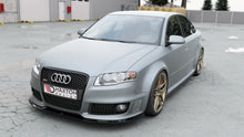 Laden Sie das Bild in den Galerie-Viewer, Maxton Design Front Ansatz passend für V.1 Audi RS4 B7 schwarz Hochglanz