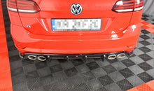 Laden Sie das Bild in den Galerie-Viewer, Maxton Design Diffusor Heck Ansatz passend für VW GOLF 7 R VARIANT FACELIFT  schwarz Hochglanz
