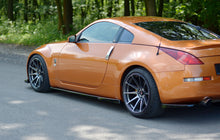 Laden Sie das Bild in den Galerie-Viewer, Maxton Design Seitenschweller Ansatz passend für NISSAN 350Z schwarz Hochglanz