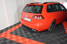 Laden Sie das Bild in den Galerie-Viewer, Maxton Design Diffusor Heck Ansatz passend für VW GOLF 7 R VARIANT FACELIFT  schwarz Hochglanz