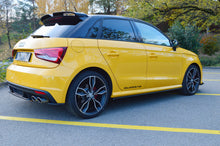 Laden Sie das Bild in den Galerie-Viewer, Maxton Design Seitenschweller Ansatz passend für Audi S1 8X schwarz Hochglanz