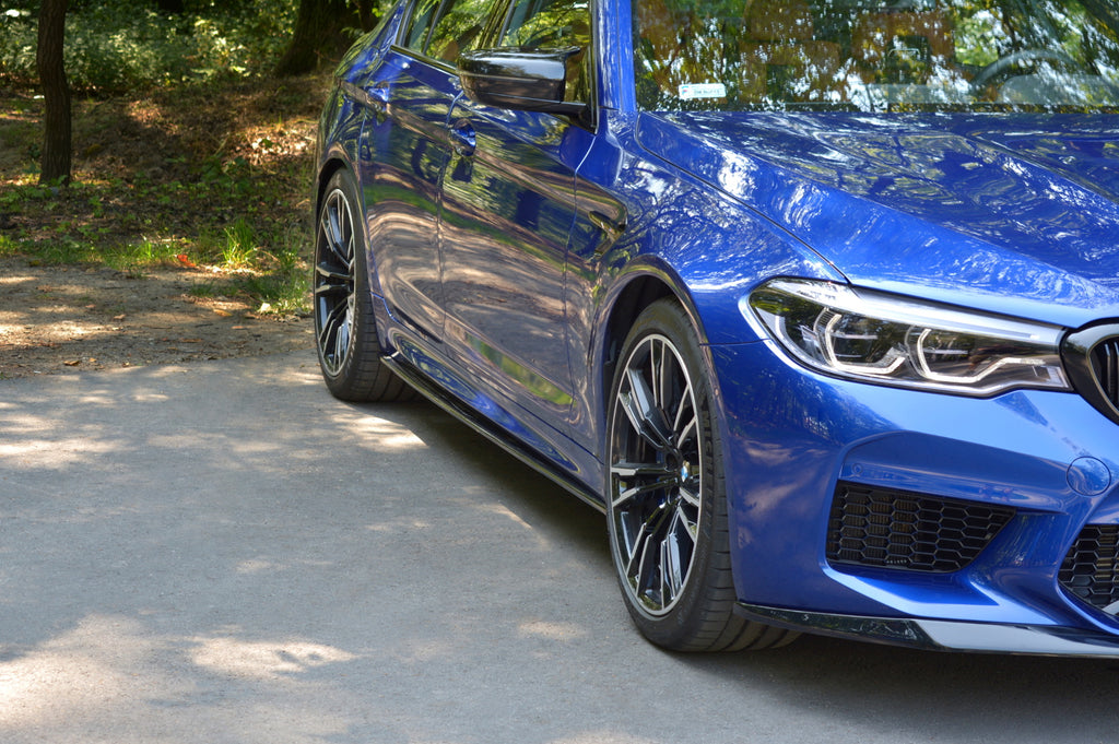 Maxton Design Seitenschweller Ansatz passend für BMW M5 F90 schwarz Hochglanz