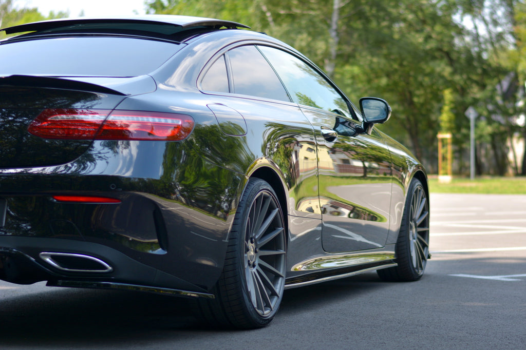 Maxton Design Seitenschweller Ansatz passend für Mercedes-Benz E-Klasse W213 Coupe (C238) AMG-Line schwarz Hochglanz