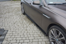 Laden Sie das Bild in den Galerie-Viewer, Maxton Design Seitenschweller Ansatz passend für BMW 6er GRAN COUPE schwarz Hochglanz