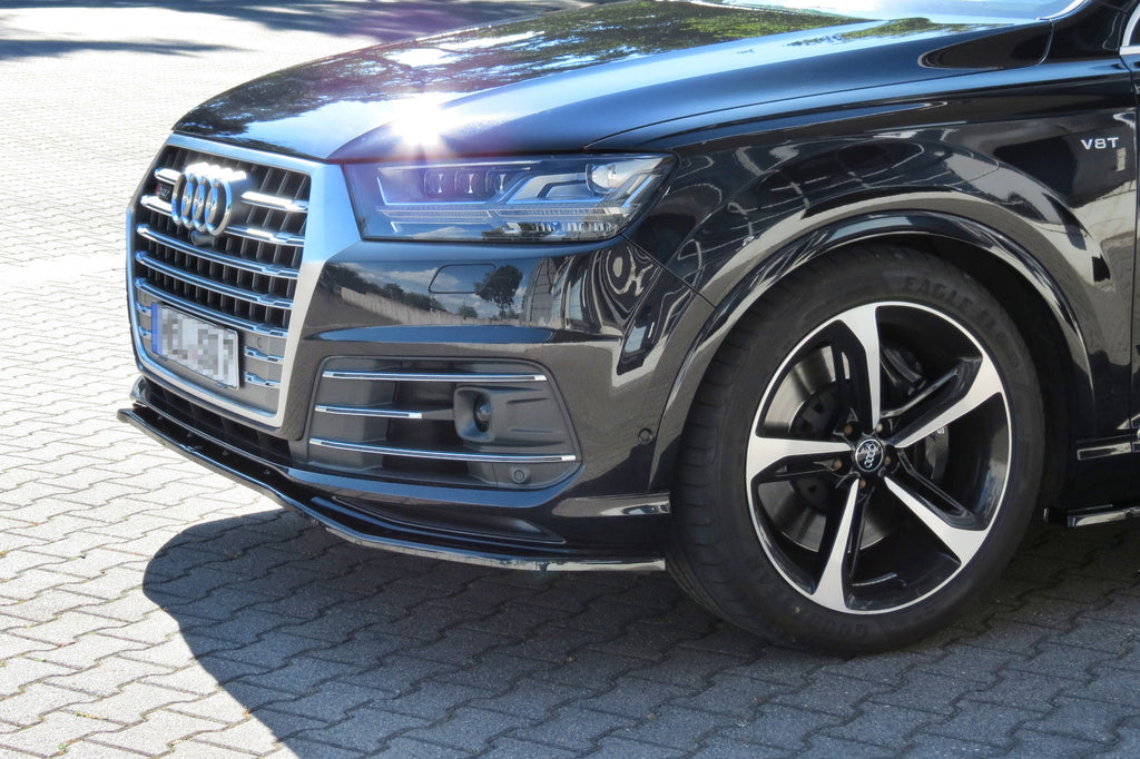 Maxton Design Front Ansatz passend für Audi SQ7 / Q7 S-Line Mk.2 schwarz Hochglanz