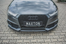 Laden Sie das Bild in den Galerie-Viewer, Maxton Design Front Ansatz passend für Audi S6 / A6 S-Line C7 FL  schwarz Hochglanz