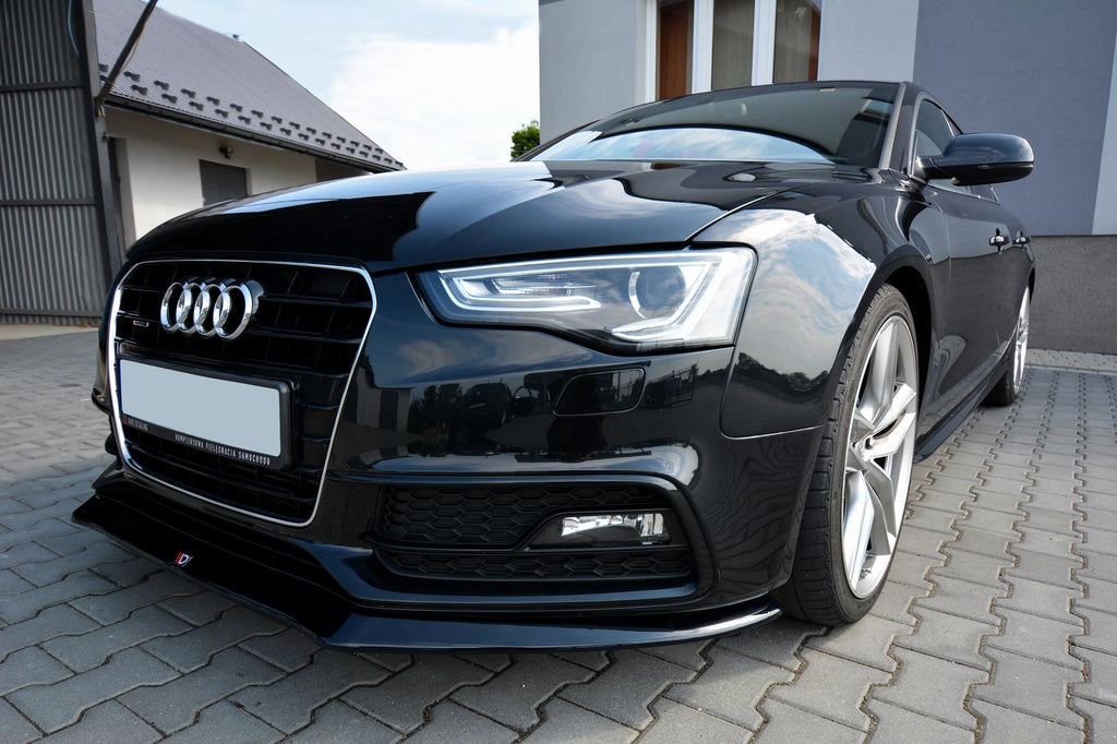 Maxton Design Front Ansatz passend für V.1 Audi S5 / A5 S-Line 8T FL schwarz Hochglanz