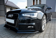 Laden Sie das Bild in den Galerie-Viewer, Maxton Design Front Ansatz passend für V.1 Audi S5 / A5 S-Line 8T FL schwarz Hochglanz